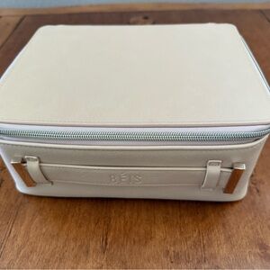 BEIS Cream Travel Case. Like new, used one time only.